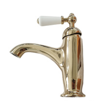 Single lever basin mixer faucet with single handle brass basin mixer chromed